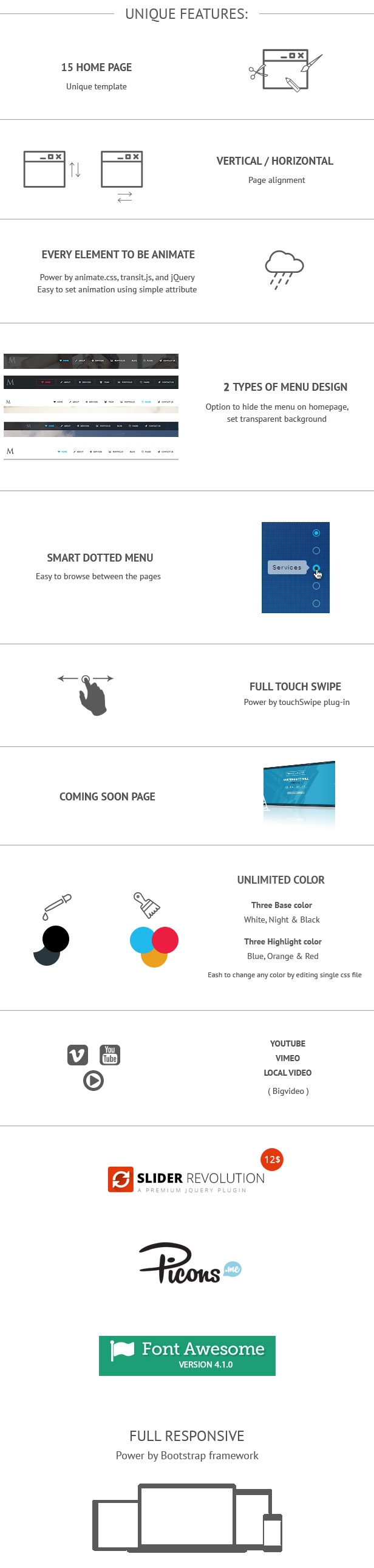 marena html template